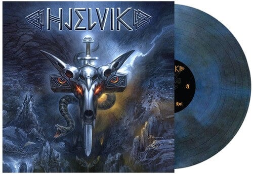 Hjelvik - Welcome to Hel - Dark Blue Swirl Vinyl