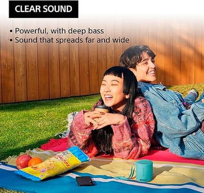 Sony Light Blue Waterproof Wireless Bluetooth Speaker with EXTRA BASS [Tech & Turntables]