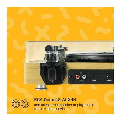 JAM Sound Plus - Turntable (Wood) [Tech & Turntables]